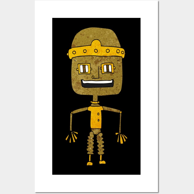 happy robot Wall Art by rositura